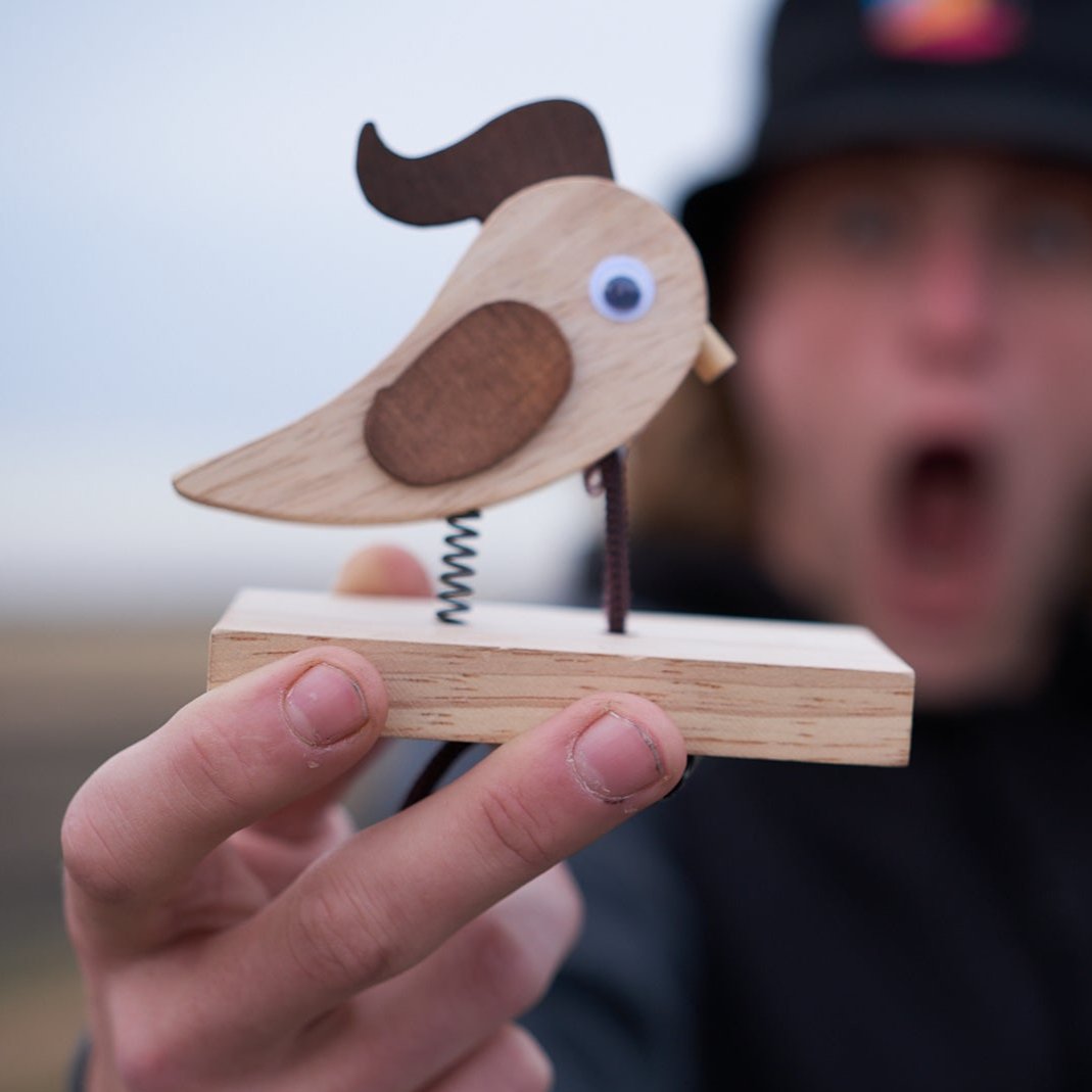 "Knock Knock! Who's Pecking? The Quirky Wooden Woodpecker Doorbell – Because Even Your Door Needs a Sense of Humor!"